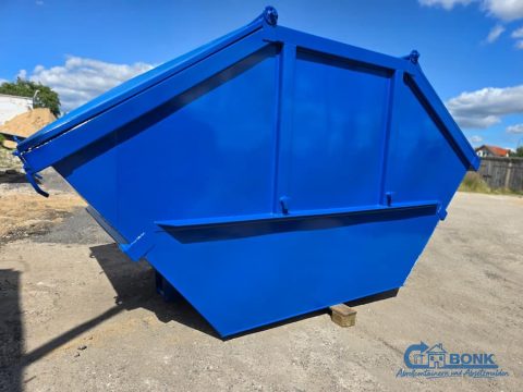 Symmetrische Absetzmulde 10 m³ mit Deckel DIN 30720