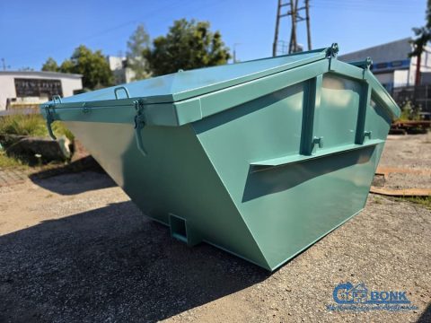 Symmetrische Absetzmulde 5 m³ mit Deckeln DIN 30720